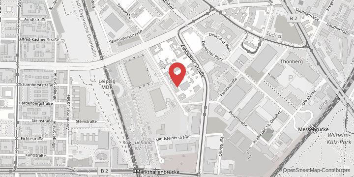 the map shows the following location: Faculty of Veterinary Medicine, An den Tierkliniken 19, 04103 Leipzig