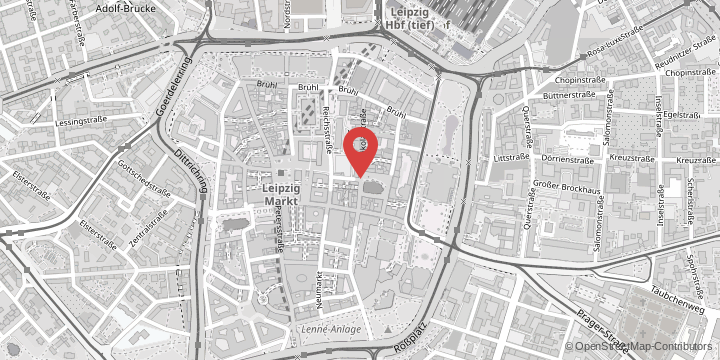 the map shows the following location: Institute of Communication and Media Studies, Nikolaistraße 27-29, 04109 Leipzig