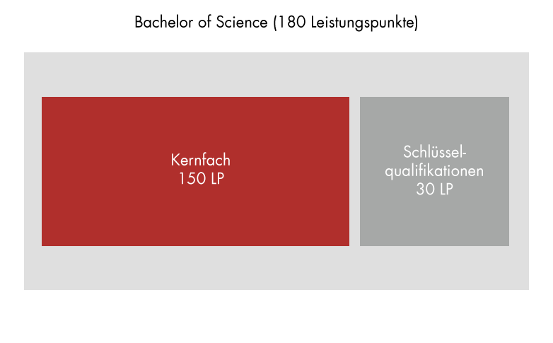 enlarge the image: Aufbau des Studiums: Bachelor of Science, Kernfach